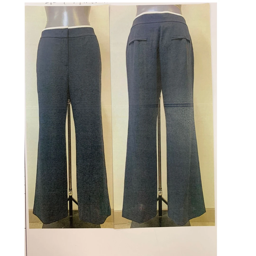 LANCY/朗姿【专柜同款】直筒裤高腰时尚休闲裤宽松