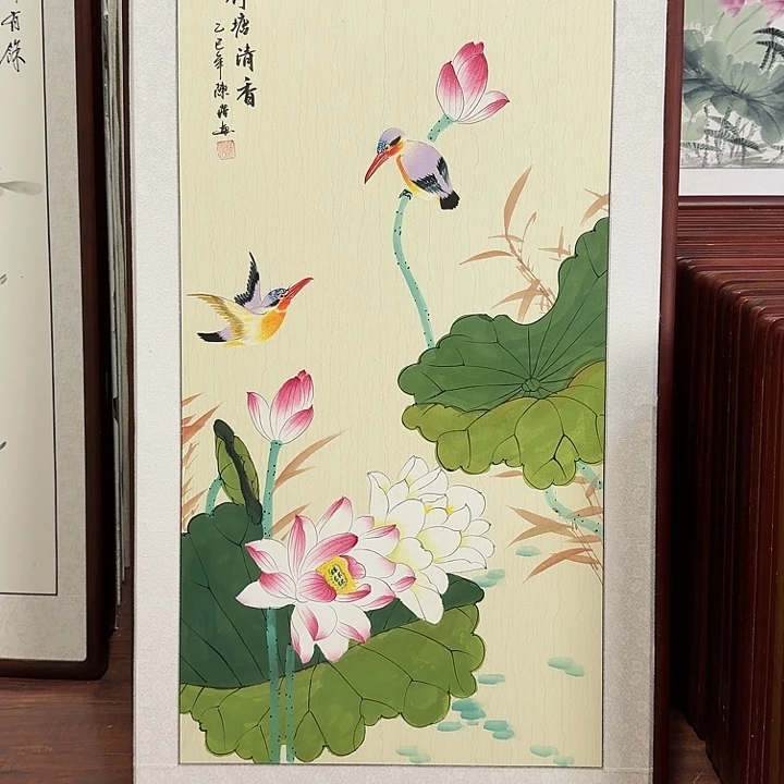 国画带框尺寸63*123厘米