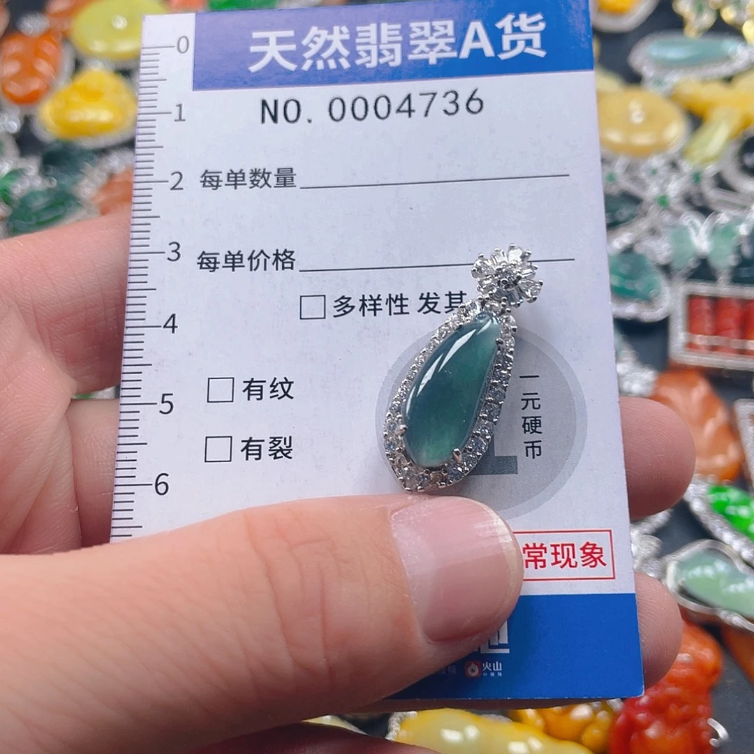 翡翠未镶嵌吊坠(不含链)