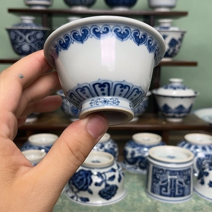 新品上新 特价边角纹压手杯满杯75毫升