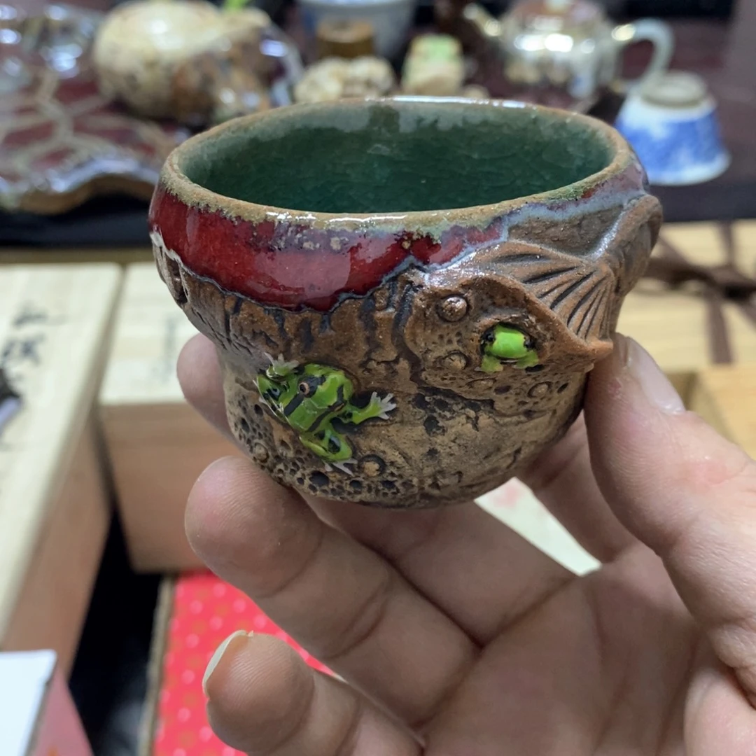 茶盏密胺手绘陶瓷杯子