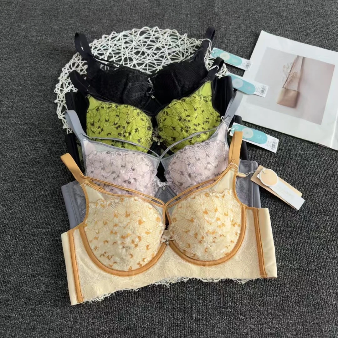 【451-505】断码尾货蕾丝内衣大胸显小文胸小胸聚拢型