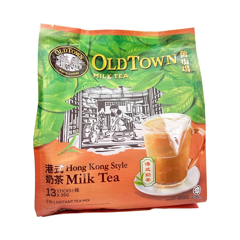 马来西亚进口oldtown旧街场白咖啡原味榛果味港烧奶茶味速溶咖啡