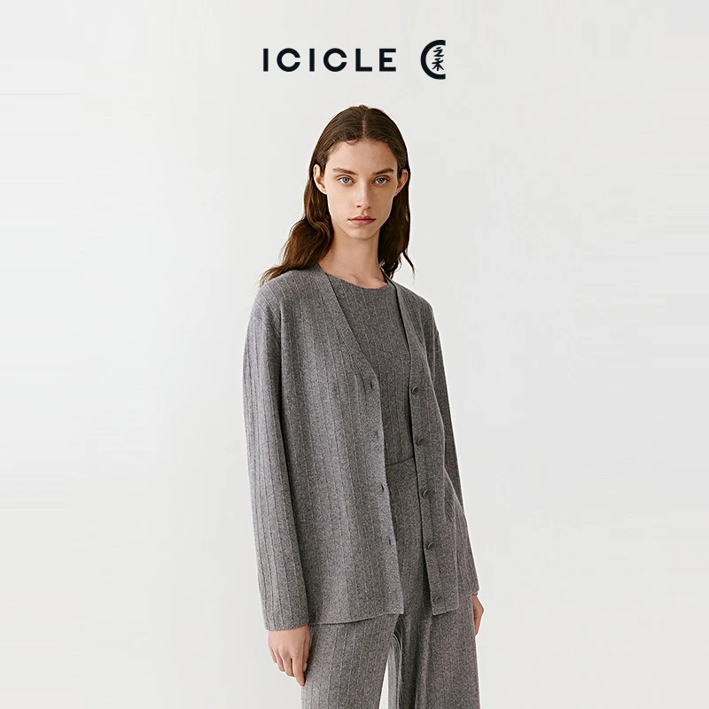 【9.26上新】ICICLE之禾25早秋新品羊绒针织开衫1569