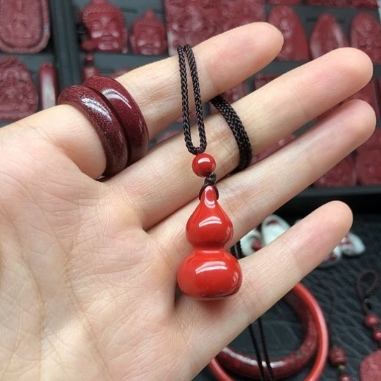 含辰砂工艺品葫芦吊坠