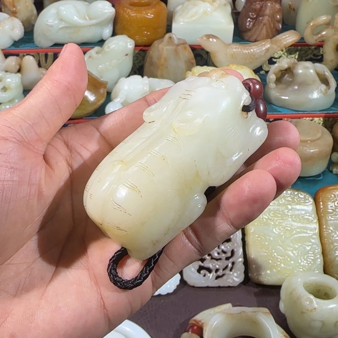 和田玉未镶嵌把件用****3