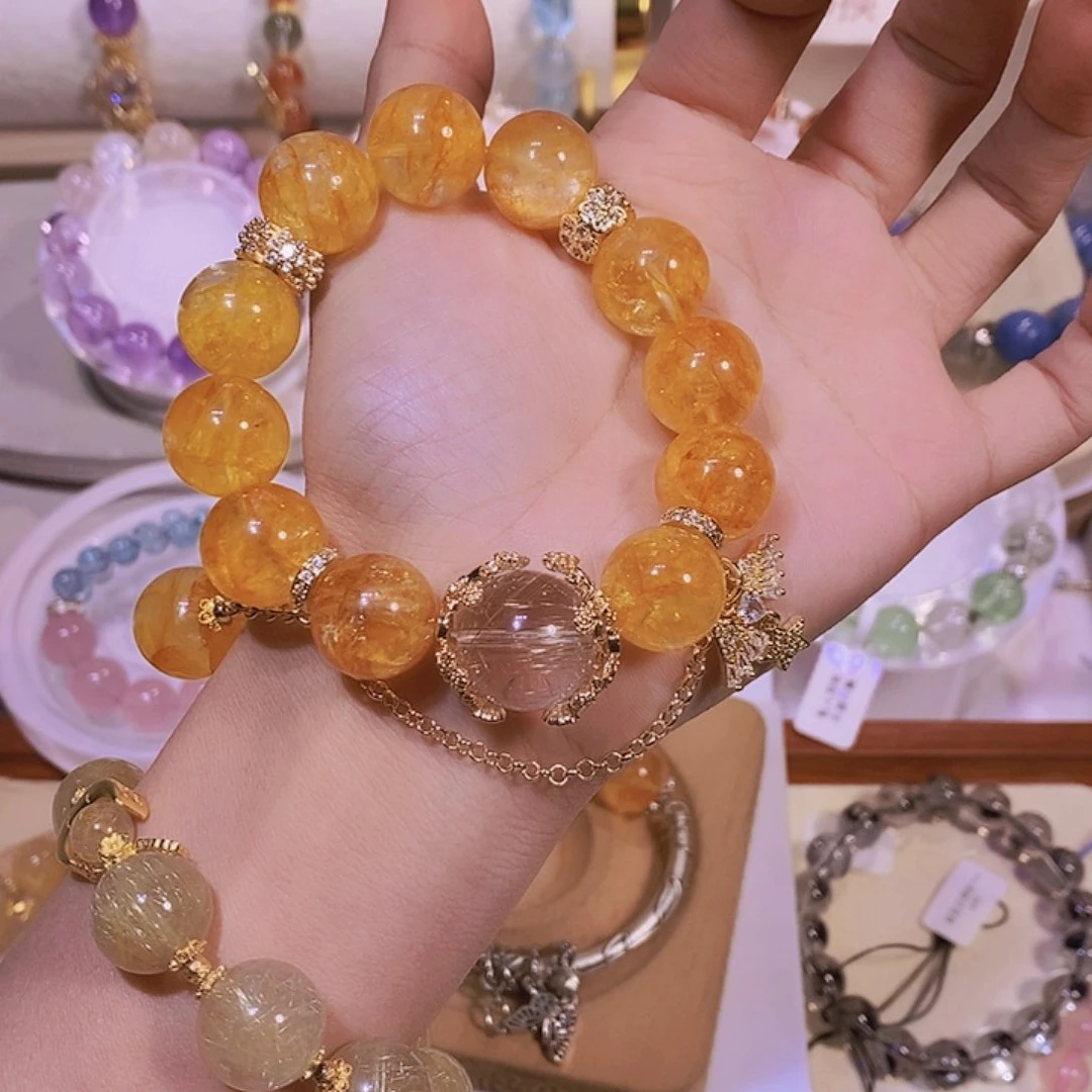 水晶手链未镶嵌半**盖差价