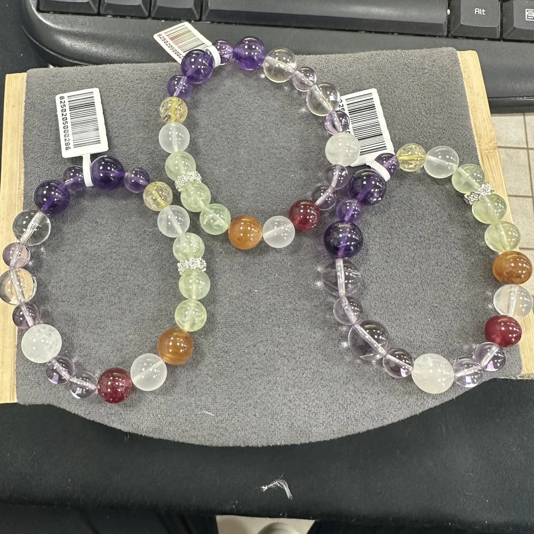 【小院甄选】原创水晶多宝手链约7mm 多样性发一件 LL1055