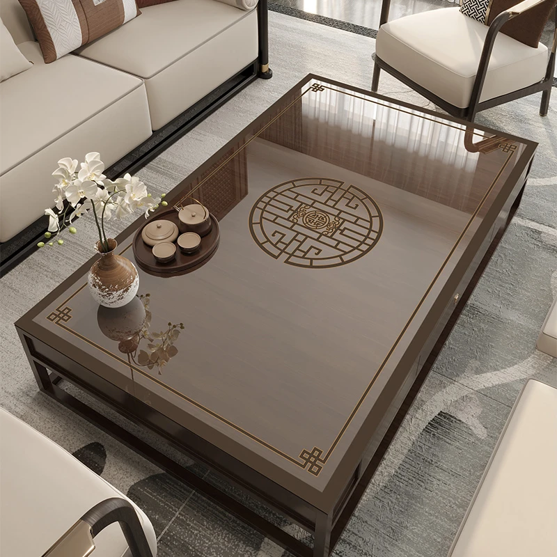 中式客厅茶几桌垫桌面垫防水防油防烫透明软玻璃水晶板PVC新桌布