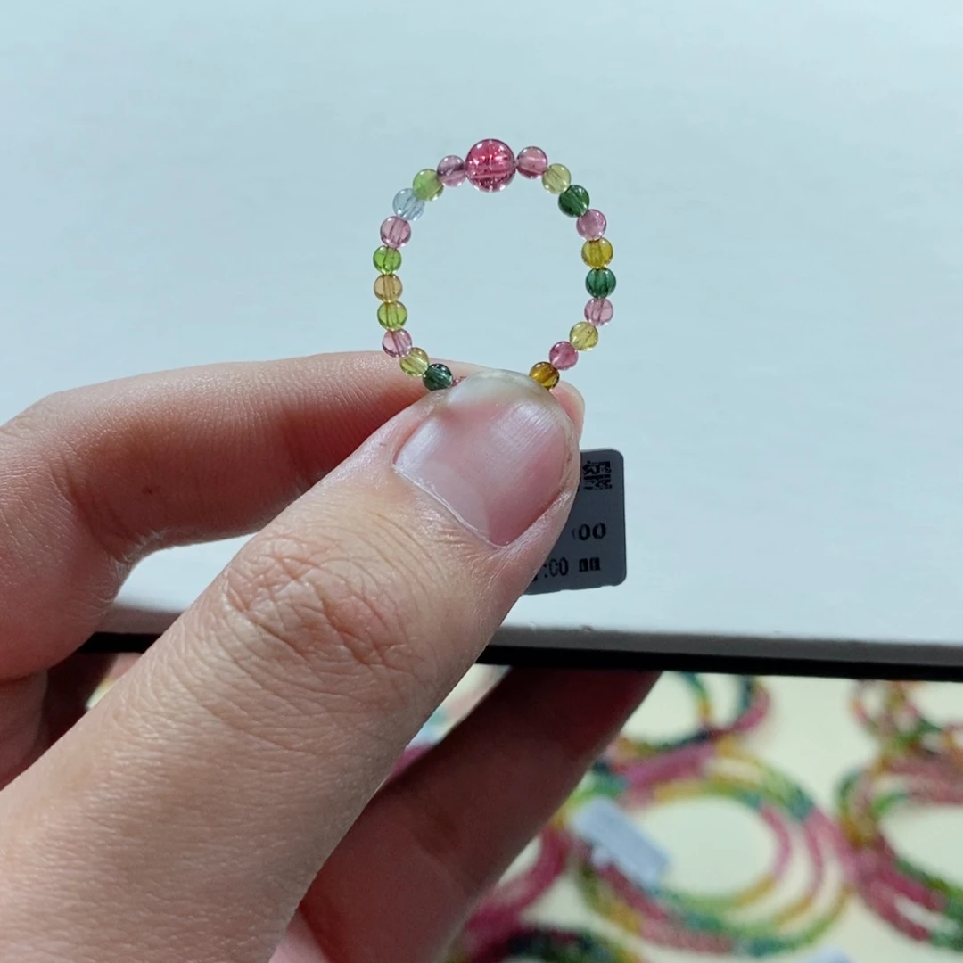 碧玺手链未镶嵌多样性发一条