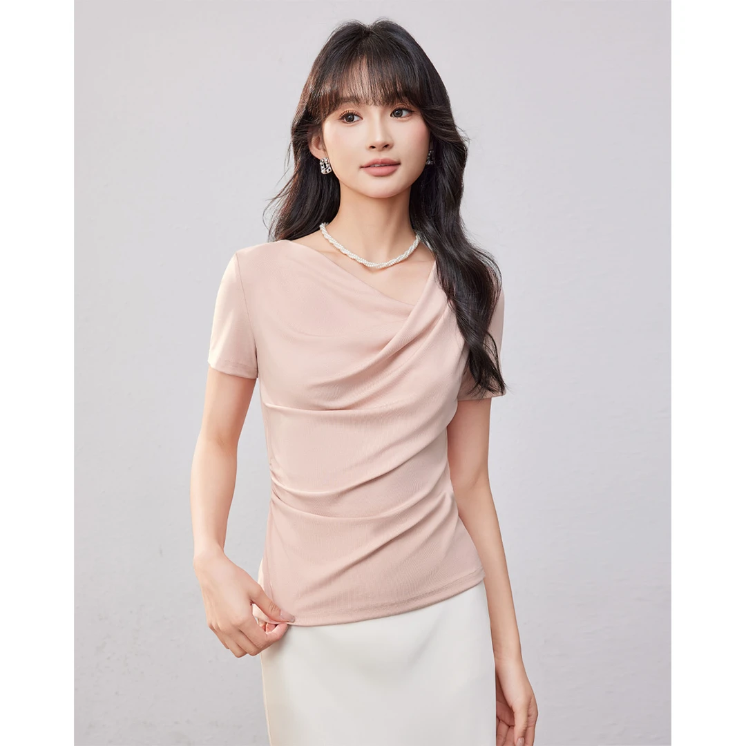 IEF/爱依服2025夏季新款独特漂亮小衫时尚高级感上衣温婉大方衣服