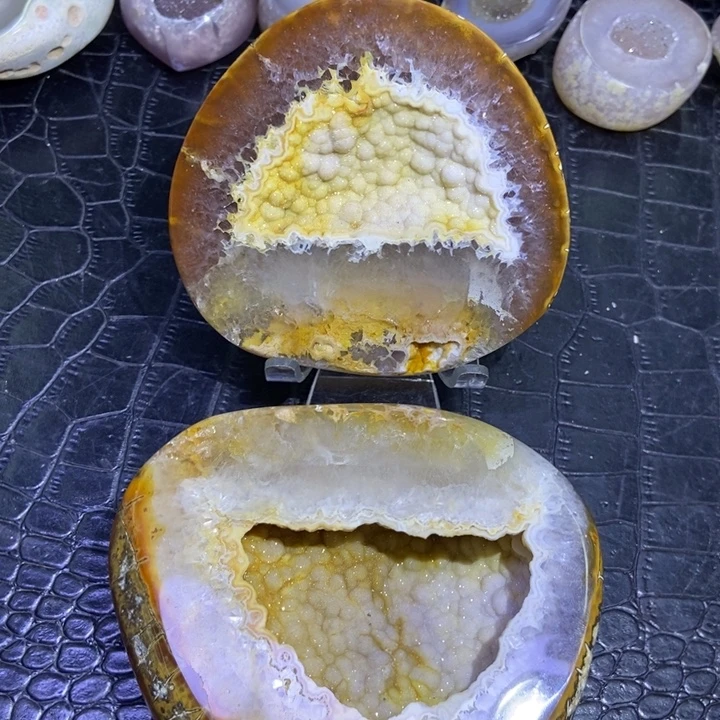 珠宝半成品水晶未镶嵌聚宝盆