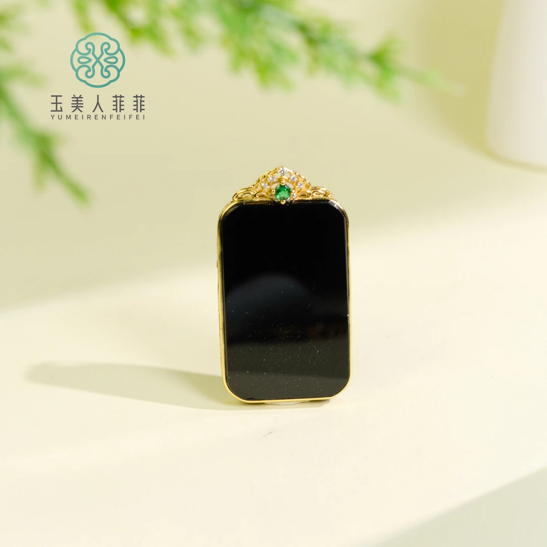 石惑珠宝~和田玉方牌吊坠约47*26mm-多样性发一