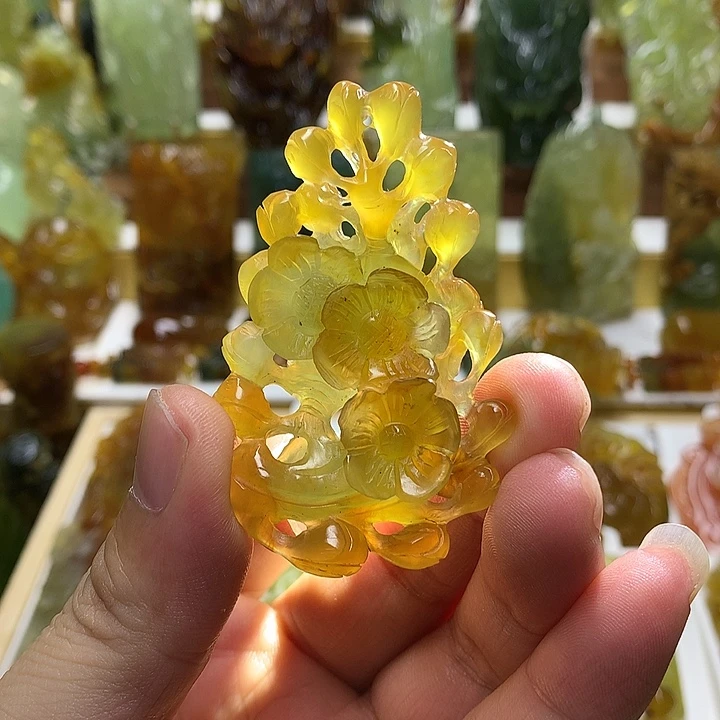 蛇纹石玉未镶嵌珠宝半成品