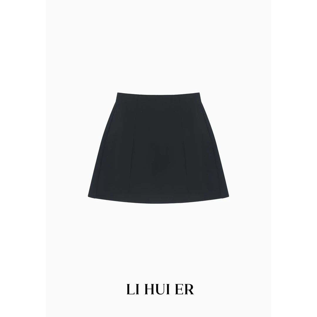 Li Hui Er【半眠海岛】2025春新款百搭艺术感设计半身裙短裙825007