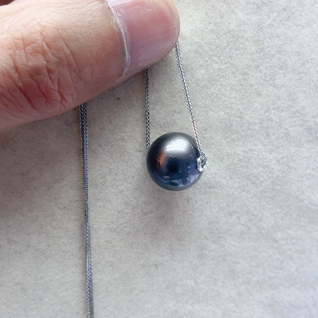 海水珍珠颈饰银S925镶嵌