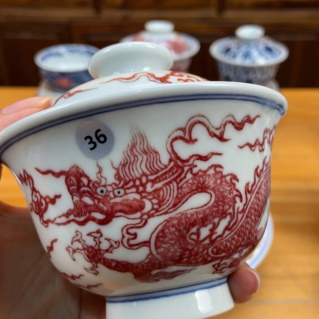 景德镇手绘现代茶具非古董