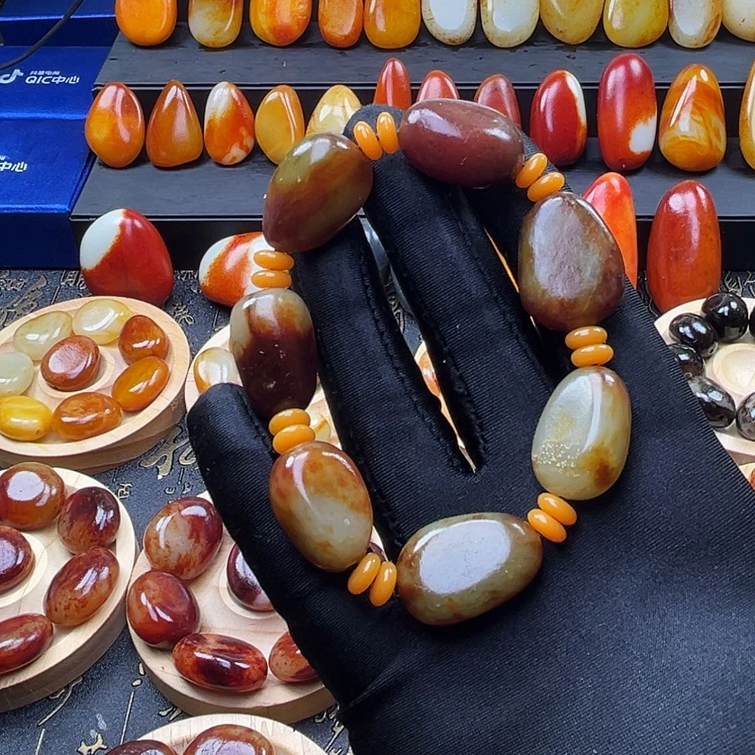 和田玉未镶嵌套链