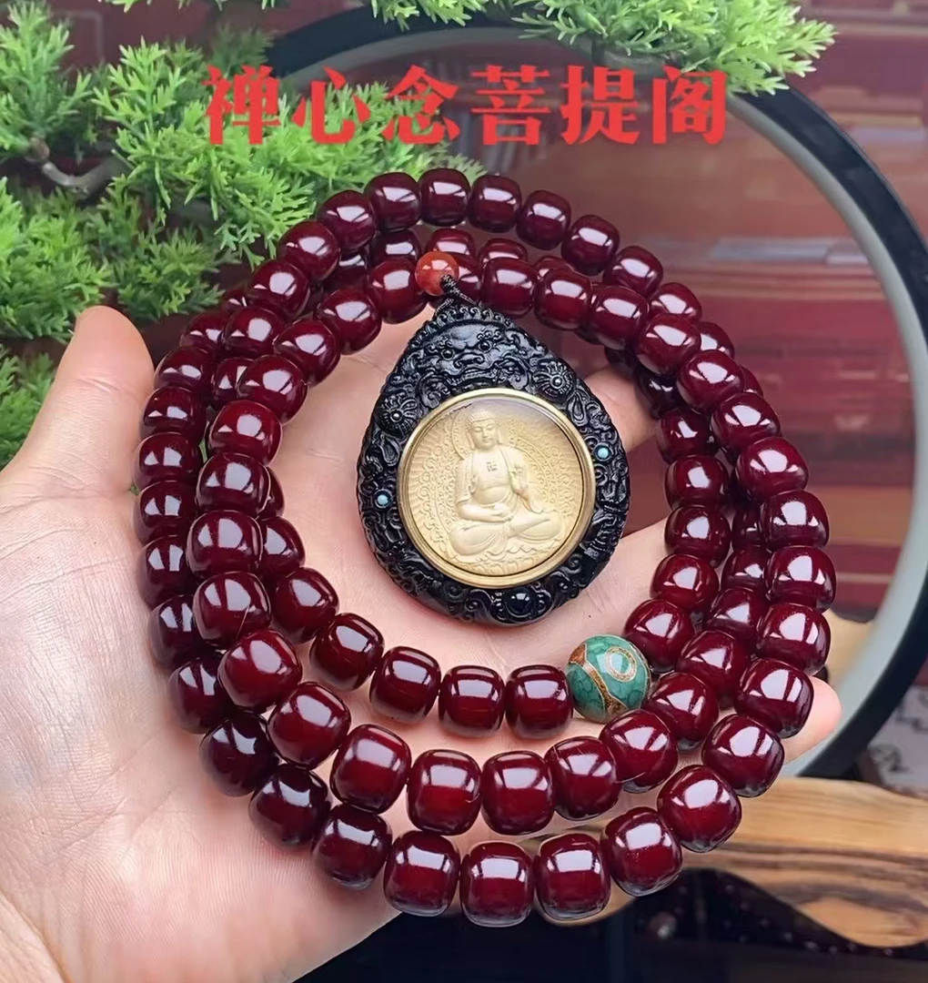 【十二生肖】老料菩提根手串11x12mm脖挂链车挂件