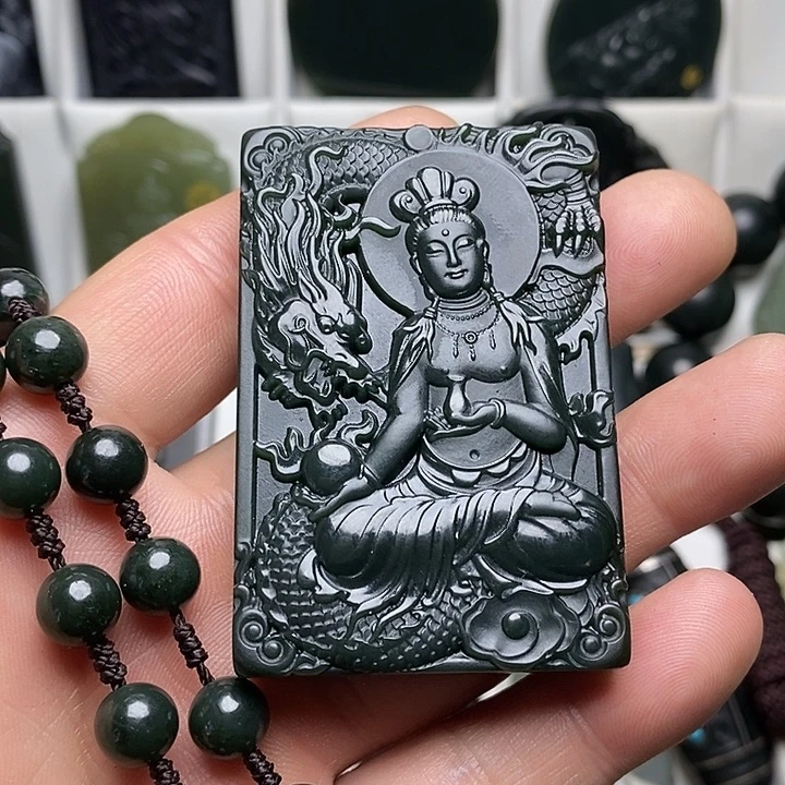 和田玉（青玉）未镶嵌颈饰