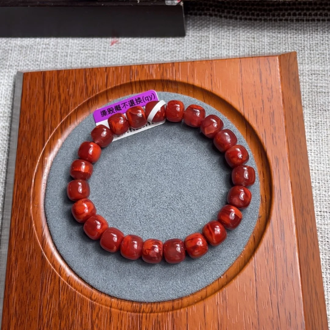 南红玛瑙8加手串未镶嵌
