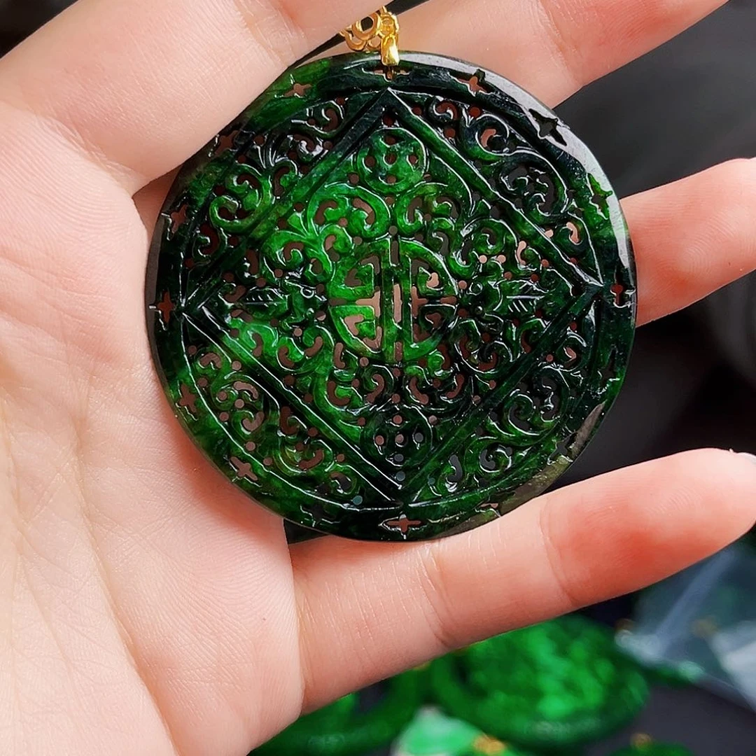 颈饰银S925镶嵌翡翠多样性