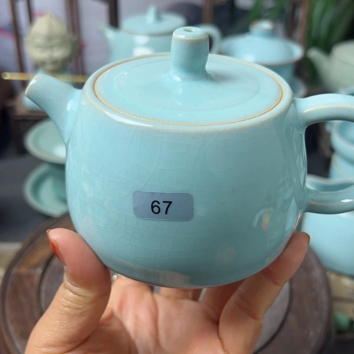 杯用****0天青色井栏壶微瑕