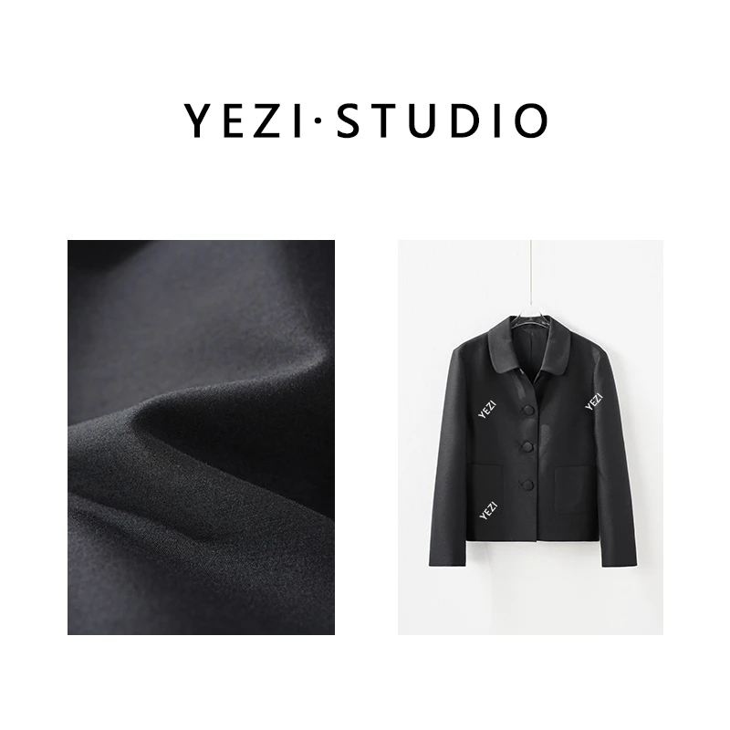 【经典永恒】桑蚕丝+羊毛小众设计复古翻领西装外套25310006