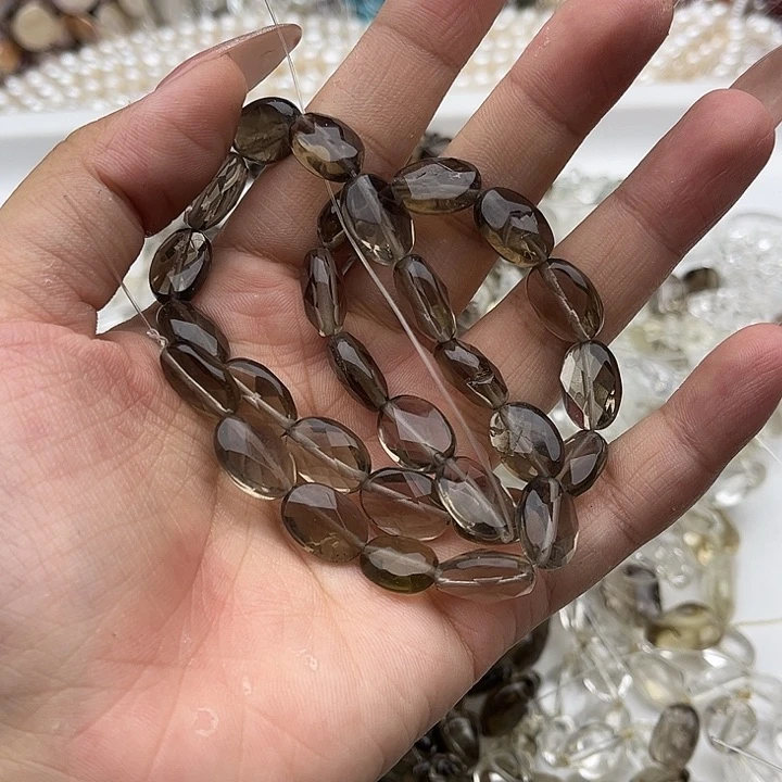 玛瑙/玉髓未镶嵌珠宝半成品茶晶打包46