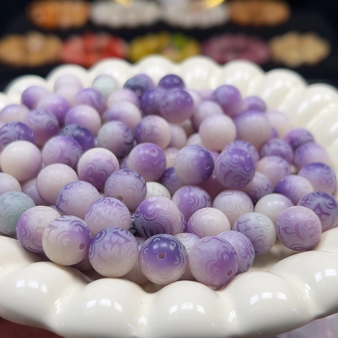 手串菩提根/象牙果卡12紫飘六字108颗