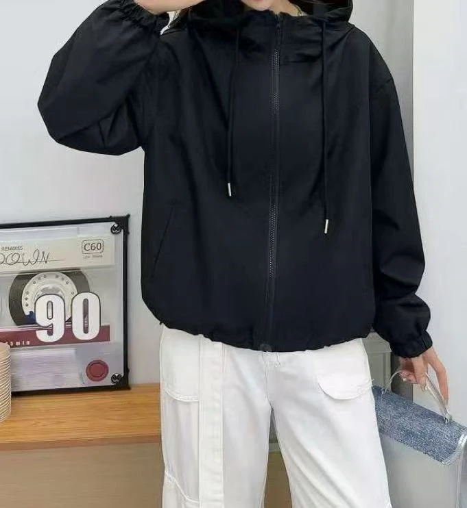 新款Y919黑连帽夹克休闲外套5511
