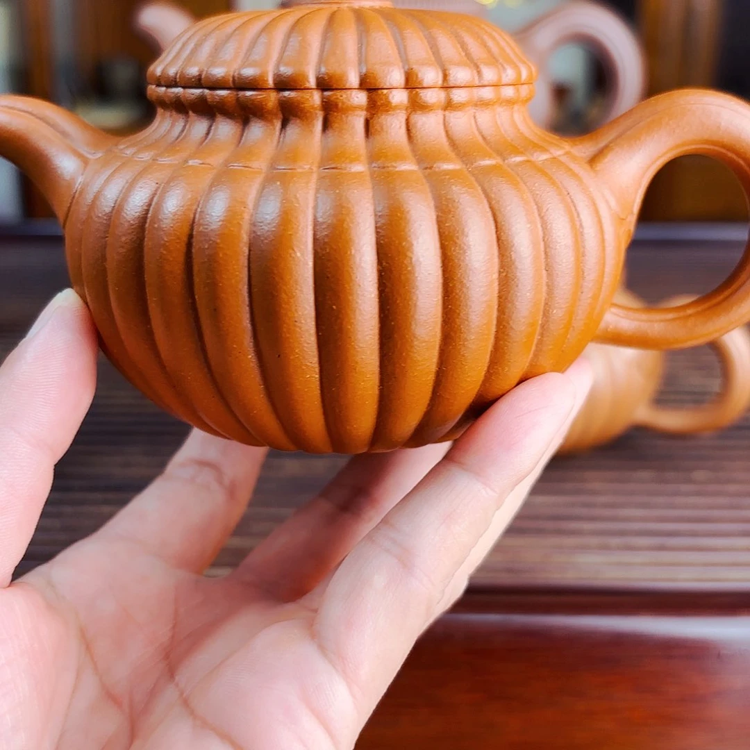 茶壶紫砂横**马精品手工制作