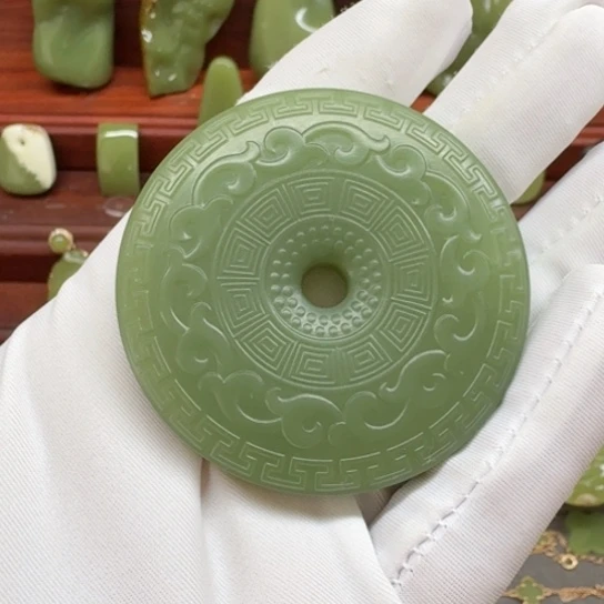 岫岩河磨玉（透闪石质玉）未镶嵌把件༺****༻