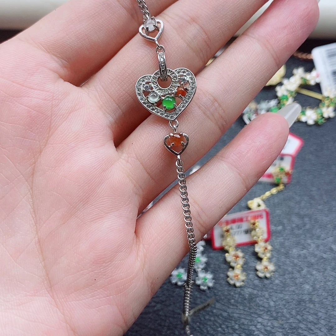 银S925镶嵌戒指翡翠