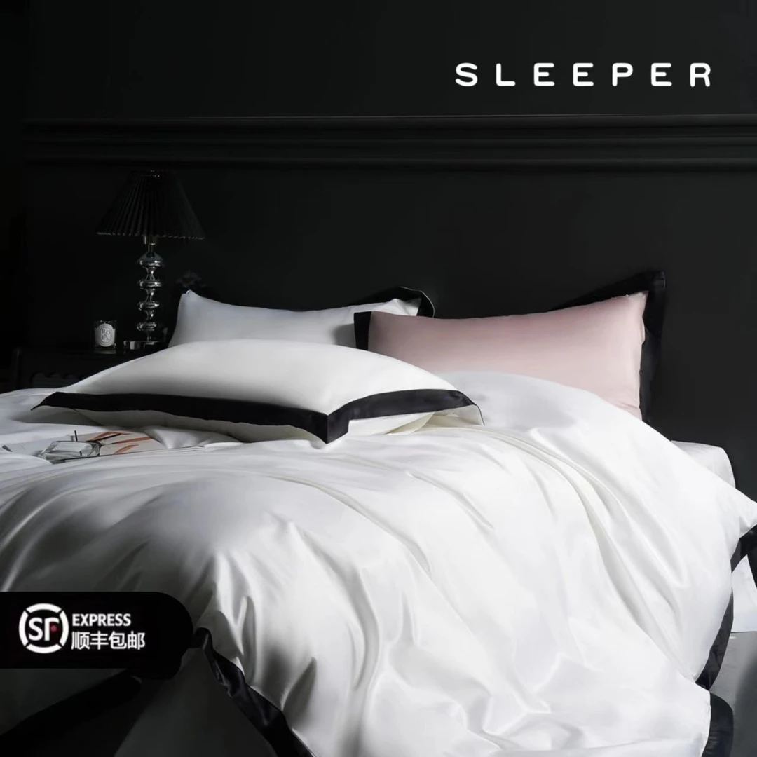 SLEEPER新款140支进口匹马棉四件套轻奢全棉家纺简约奢华优雅