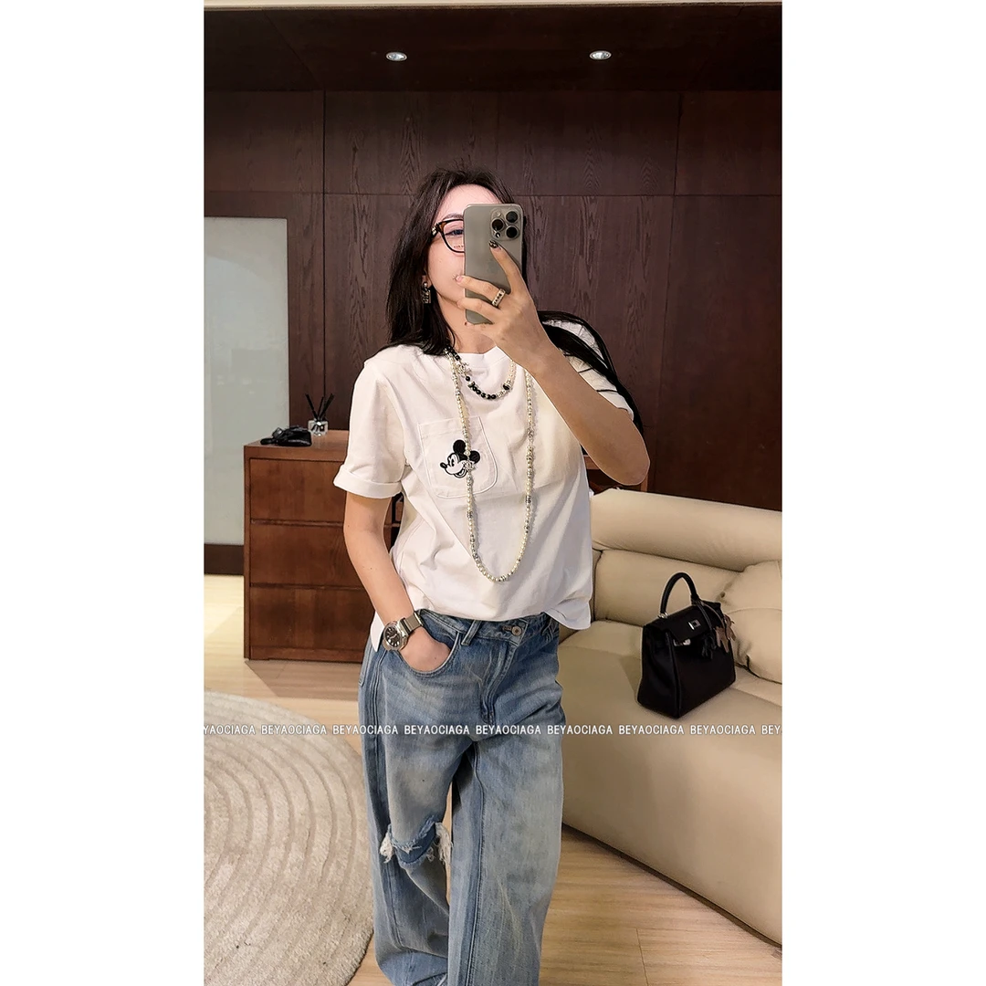 BEYO&CIGA贴补兜有趣简约百搭半袖