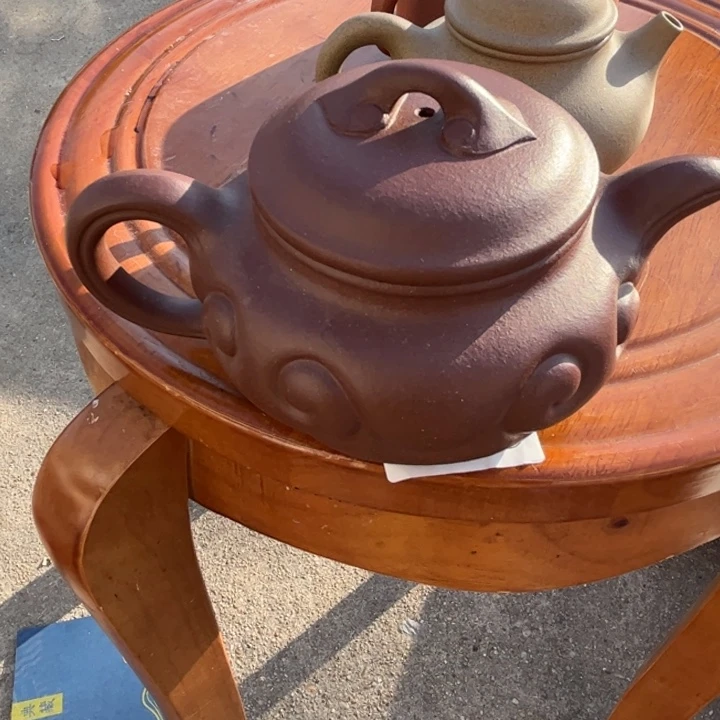 茶壶紫砂精工350c仿古如意