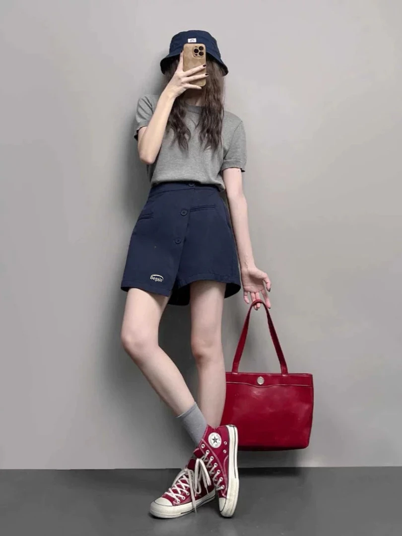 1502韩版时尚百搭裙裤LTY