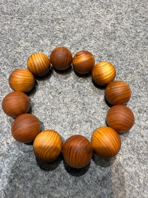 2.0崖柏老料高油密佛珠手串男士文玩饰品