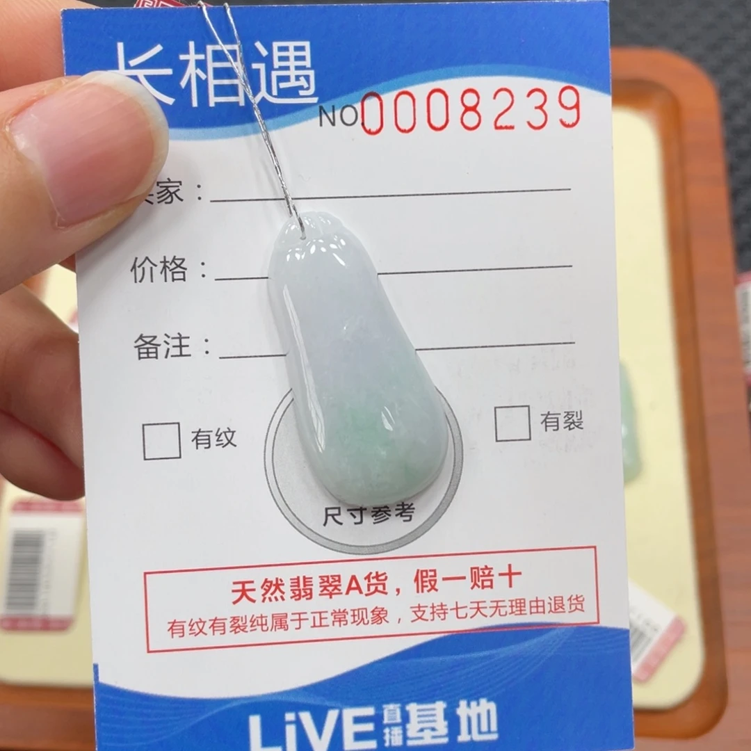 颈饰未镶嵌翡翠翡翠吊坠8239