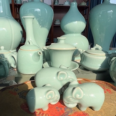 汝瓷小象一家三口福利