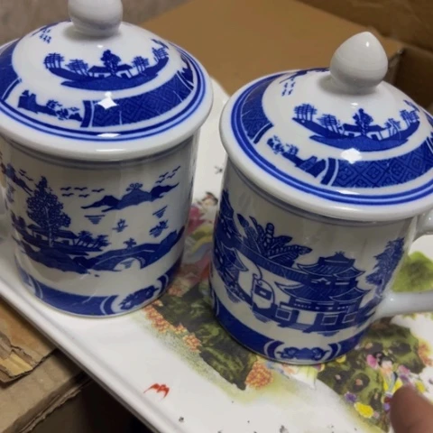 摆件景德镇陶瓷办公杯子