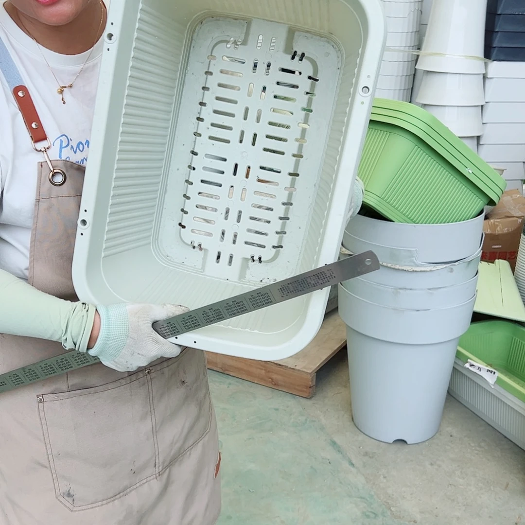 菜盆500#米白色3个无托