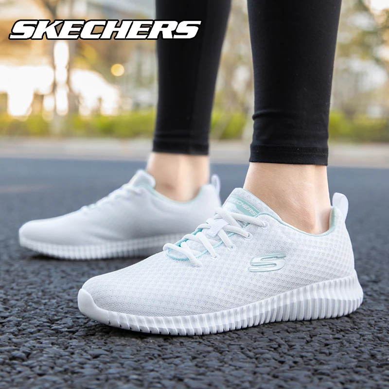 斯凯奇运动鞋女2025秋季新款网面透气休闲鞋轻便舒适健步鞋潮鞋女