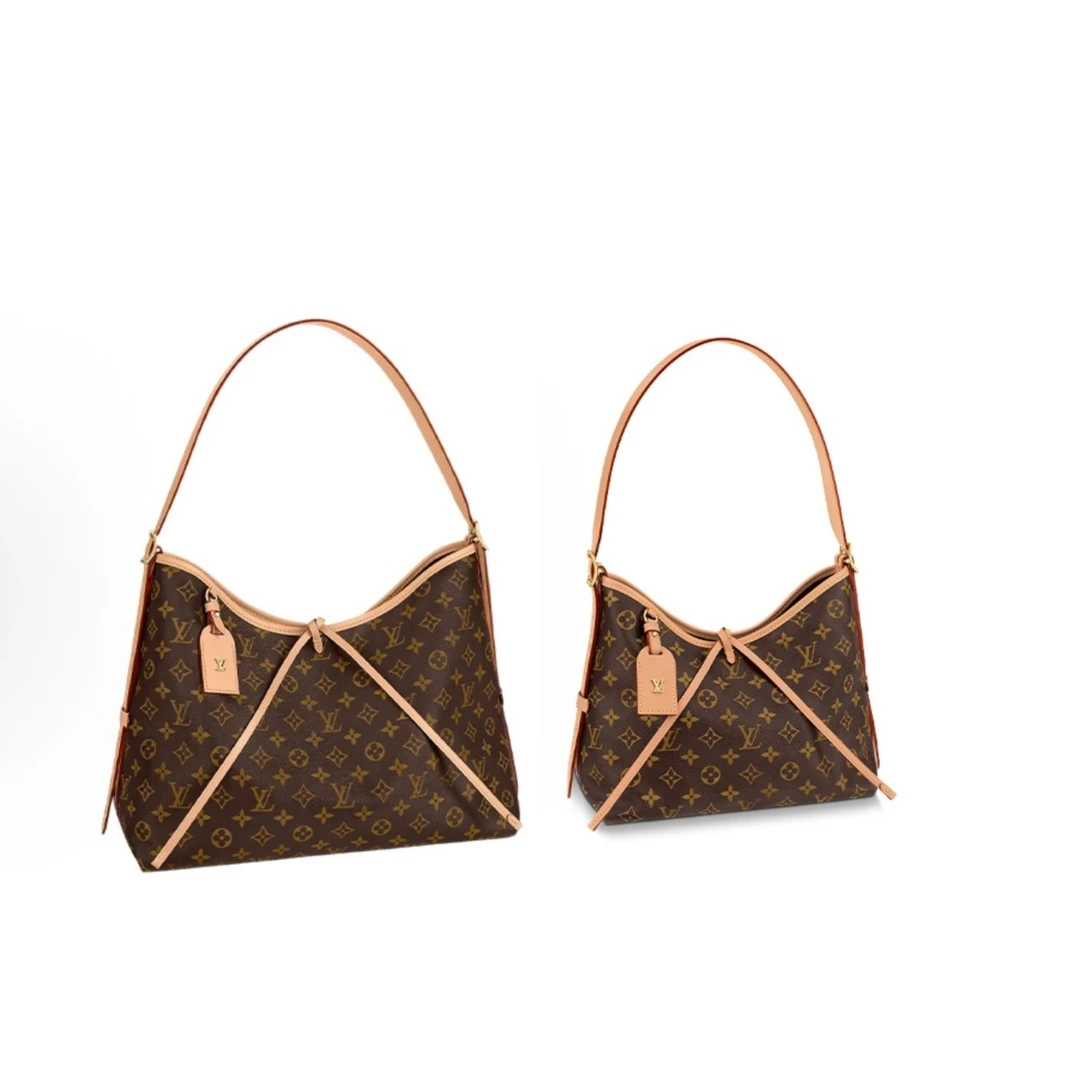 未使用 LouisVuitton/路易威登 carryall 小号/中号 经典斜跨女包