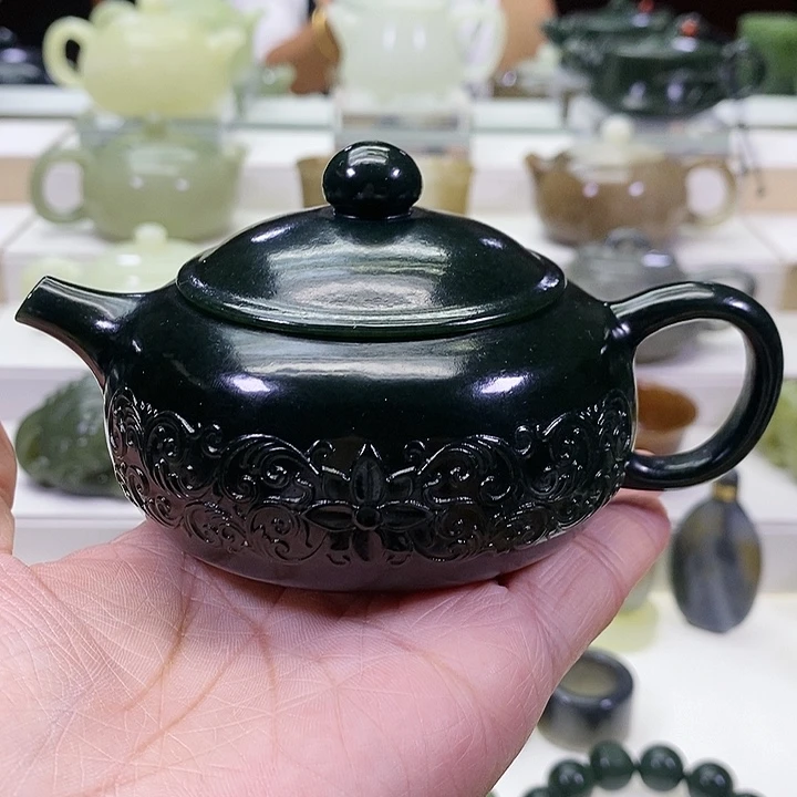 未镶嵌和田玉挂件茶壶180m l