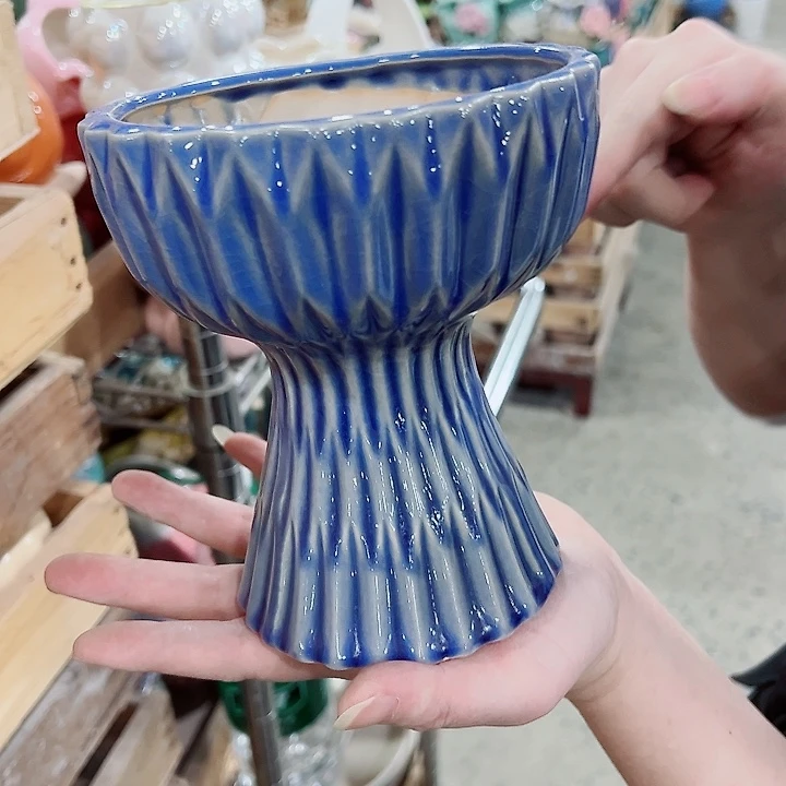 有孔，凑单福利满10元发货陶瓷多肉花盆！