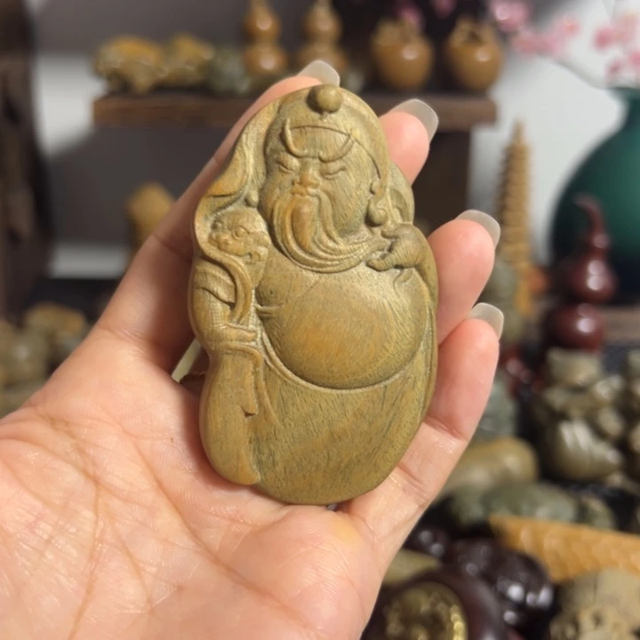 把件小叶紫檀财神