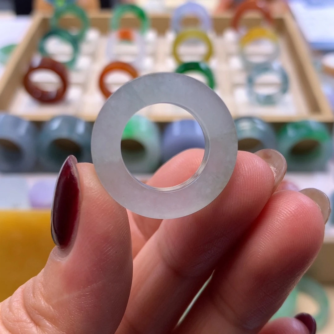 定制翡翠未镶嵌翡翠戒指10/15