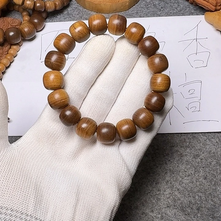 檀香木手串/手链老山檀香黑肉满纹12/13沉水
